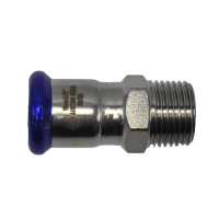 Пресс-фитинг с НР MVI, 35х1 1/4" (нержавеющая сталь)