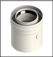 [GROPPALLI] [A03.032.000018] GROPPALLI Ловушка коаксиальная Ø 100/150 для конденсационных котлов {белый}