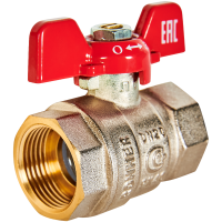 Кран шаровой ВВ Rommer бабочка 3/4" DN20