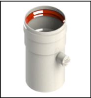 [GROPPALLI] [A03.011.000015] GROPPALLI Адаптер Ø 80 с точкой проверки В/Н для конвекционных котлов A03.011.000015 {белый}