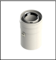 [GROPPALLI] [A03.002.000125] GROPPALLI Ловушка коаксиальная Ø 60/100  для конденсационных котлов {белый}