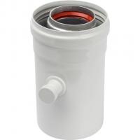 Элемент дымохода Stout конденсатосборник горизонт. DN60/100, п/м уплотнения в компл. с лого.