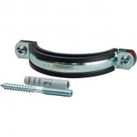 Комплекты Stout Хомут для труб, комплект: хомут+шпилька шуруп +дюбель пластиковый 3"(87-94)