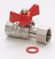 Кран шаровый для подключения манометра MVI 1/2"HРx1/2"BР