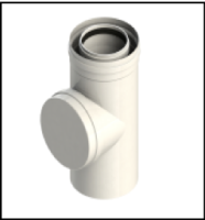 [GROPPALLI] [A03.032.000009] GROPPALLI Адаптер коаксиальный Ø 100/150 с ревизией для конденсационных котлов {белый}