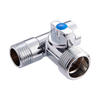 Кран-тройник сантехнический 1/2"x3/4"x1/2" вн.-нар.-нар.