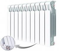 Радиатор биметаллический RIFAR MONOLIT VENTIL 350 MVR 12 секции нижнее правое подключение