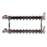 Коллектор из нержавеющей стали в сборе без расходомеров ROMMER 10 вых.