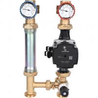 Насосная группа с 3-х ходовым приводным смесителем 1" с насосом Grundfos UPM3 Hybrid 25-70 Stout SDG-0007-002503