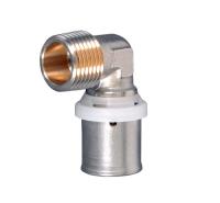 Пресс-фитинг угольник с переходом на наружную резьбу MVI 26х3/4"