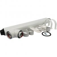 Дымоход Stout коаксиальный для прохода через стену универсальный комплект D 60/100