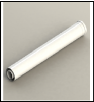 [GROPPALLI] [A03.010.000039] GROPPALLI Удлинение коаксиальное Ø 80/125 (500мм) В/Н для конденсационных котлов {белый}