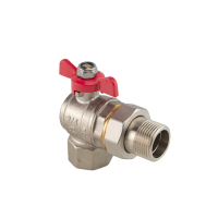 Кран-американка ГОСТ угловой, 3/4" вн.-нар., рукоятка «бабочка»