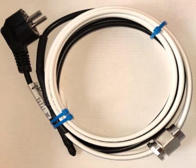 Кабель греющий саморегулирующийся в трубу 14м готовый комплект Foca