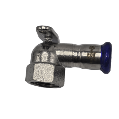 Пресс-водорозетка MVI, 22х3/4 (нержавеющая сталь)