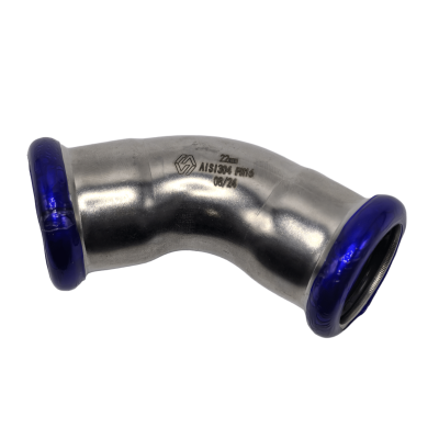 Пресс-угольник 45° MVI, 28 (нержавеющая сталь)