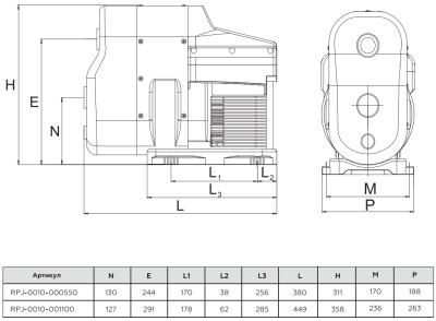Установка водоснабжения ROMMER HYDROLIFT 1100 Вт