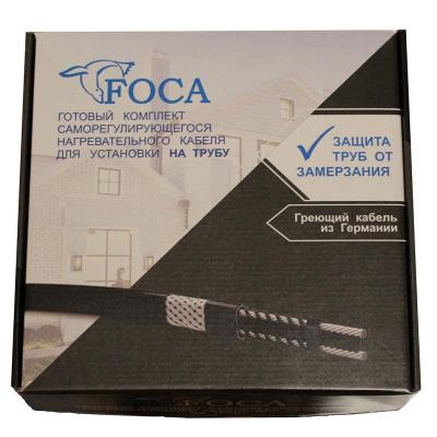 Кабель греющий саморегулирующийся на трубу 4м готовый комплект Foca