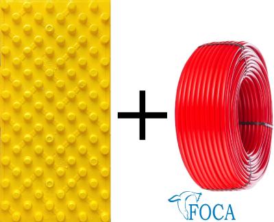 Комплект для теплого пола Foca (Мат + Труба PERT)