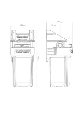 Корпус для картриджного фильтра Джилекс 1 М 10”