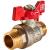 Кран шаровой НН Rommer бабочка 1/2" DN15